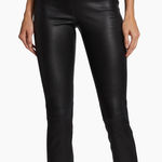 Vince Black leather pants stretchy Leggings minimalist feminine S Photo 0