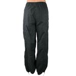 ZARA Black Elastic Waist Wide Leg Pull On Windbreaker Parachute Jogger Pants M Photo 2