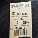 Brooks Brothers  Women's Gray‎ Wool Blazer Size 10 Made in USA Photo 9