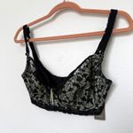 Fauve Womens Bra Sz 30H Black Lavinia Balcony Lace Sheer Goth Romantic Coquette Photo 2