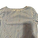 Talbots Women's L 3/4 Sleeve Anchor Print Stretch Shirt Top Casual Photo 4