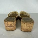 Mudd  Vintage Y2K Cork Platform Sandal Size 9 Raffia Floral Sequins 90s Chunky Photo 7