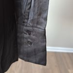 Mustard Seed  Black Satin Wrap Skort Dress Photo 5