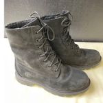Timberland Women's Black Suede Leather Boots fold down/ Shoes Size 8 SKU 4916 Photo 3