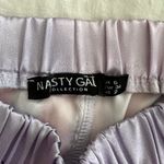 Nasty Gal Pink & Blue Striped Satin Pajama Shorts Size 2 Photo 2