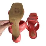 Vince Camuto Emoelee Ultra Coral Woven Strap
Tapered Heel Sandals Size 8 Photo 4