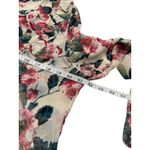 Allison Joy  floral long sleeve ruffle women's top‎ size M Photo 6