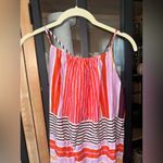 Loft  Beach Striped Crisscross Maxi Dress swimsuit coverup adjustable colorful Photo 7