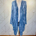 Anthropologie Hei Hei Melita Utility Jacket Cardigan Embroidered Blue Size Small Photo 2