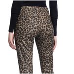 Veronica Beard  Tan Black Coated Leopard Mid Rise Brooke Skinny Jeans Size 6/28 Photo 3