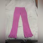 Aerie  pink ribbed flare leggings Photo 1