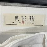 Free People We The Free Cream Floral Ankle Jeans Photo 4