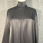 Sleeper Black Party Shirt Dress Long Sleeve Detachable Cuffs Small Photo 2