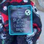 Disney  Nightmare Before Christmas fuzzy slipper socks (shoe size 7-9.5) NEW Photo 2