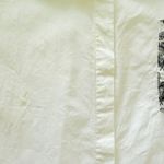 Thakoon White Button Down Shirt Black Floral Pocket Hidden Buttons Sz XL Photo 6