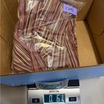 Apt. 9  Stretch Small Striped Red 3/4 Sleeve Top V-Neck Buttoned Retro Y2K‎ Work Photo 11