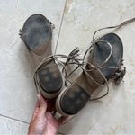 Steve Madden  Women's Cream and Brown Tassel Sandals Photo 2