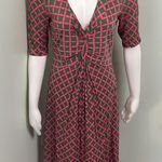 Boden Pink and Green Diamond Dorothy Dress Size 10 Photo 2