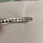 Aquamarine Bracelet with stones half around bracelet. 8” Around. Blue Photo 1