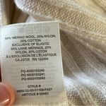 Sunday Best Aritizia | Merino Wool Cream Ribbed Crop Cardigan Size L Photo 6