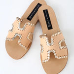 Steven By Steve Madden  | Size‎ 9 Tan Leather Slide Sandals Photo 0