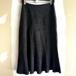 Joseph Ribkoff  Fit And Flare Knee Length Skirt Asymmetrical Pleats Dark Gray 6 Photo 2