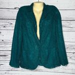 LC Lauren Conrad NWT Size 12 Teal - Floral Lace Vintage Charm Blazer Jacket Photo 0