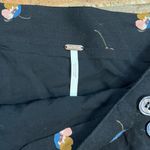 Free People NWT  Black Floral Print Pleated Mini Skirt A Line Flare Size 6 Photo 4