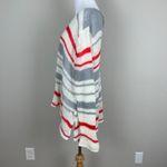 Wooden Ships  Sweater Women M L Striped Long Sleeve Knit V-Neck Mohair Wool Blend Photo 4