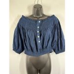 We The Free  People Dancing Till Dawn Off Shoulder Peasant Crop Top Size Medium 1 Photo 2