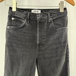 AGOLDE  Riley High Rise‎ Straight Crop Jeans in Panoramic Black Size 25 Photo 4