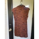 Free People NWT Tiger Print Sleeveless Button Front Dress Brown Size S P Photo 11