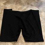 Kensie women’s high rise velvet polka dot pull on leggings black medium Photo 2