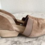 Eileen Fisher Hilly Wedge d’Orsay Pump Earth Tan Suede Slip On Size 8.5 Photo 0