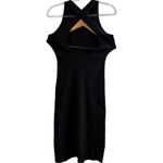 & Other Stories & OTHER STORIES Fitted Black Ribbed Open Back Midi Dress Size‎ Small Photo 4