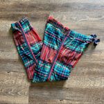 Aerie  Pajama Pants Plaid Cotton Lounge Sleep Red Green Blue Photo 3