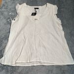 Very J NWT  cotton blouse white large Photo 0