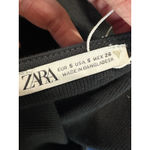 ZARA  Black Ribbed Knit Tube Dress Bodycon Mini Sexy Clubwear Size S Photo 3