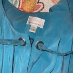 Donna Morgan  size 12 women’s dress sky blue cinch waist sleeveless ruffle v neck Photo 9