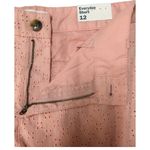 Old Navy New Shorts Womens 12 Every Day Eyelet Lace Mid Rise Chino 3.5 Pink Photo 7