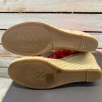 Vince Camuto VC Tannon Blood Orange Suede Lace Up Espadrille Wedge Sandals 8.5 Photo 10