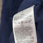 Gap NWT  Roll-Sleeve Shirtdress in Linen-Cotton Size Small Navy Blue Button Down Photo 5