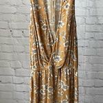 American Eagle  Yellow Floral Halter Romper Size Medium Photo 1
