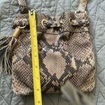 Michael Kors  Snake Python Embossed Crossbody Bag Tassel Drawstring Photo 9