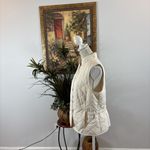 Liz Golf Athletic Quilted Button Up Vibrant Beige Vest M Size M Photo 2