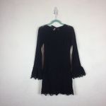Majorelle Black Lulu Lace Mini Dress Size XS Bell Sleeve Bodycon Whimsygoth Emo Photo 3