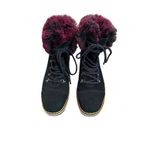 Sam Edelman Boots faux fur 7.5 Bowen Black Suede Leather Fall Winter Shoes Photo 1