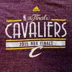 Adidas 2015 Basketball Cleveland Cavaliers Finals Wine Purple Gold Shirt XL Photo 2