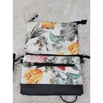 STONE MOUNTAIN USA Printed Floral Crossbody Wristlet Convertible White Leather H Photo 2