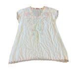 Johnny Was Petunia Embroidered Blouse Tunic Top Bohemian Boho Shirt Size Medium Photo 6